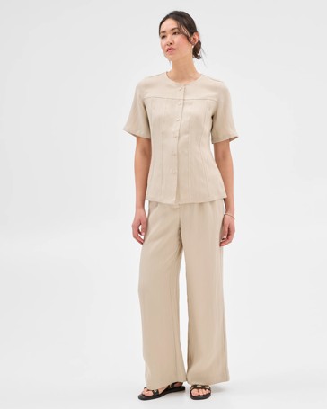 Summer Twill Seam Detail Shirt - Preview