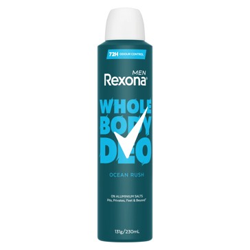 Rexona Men Whole Body Deo 230ml - Ocean Rush