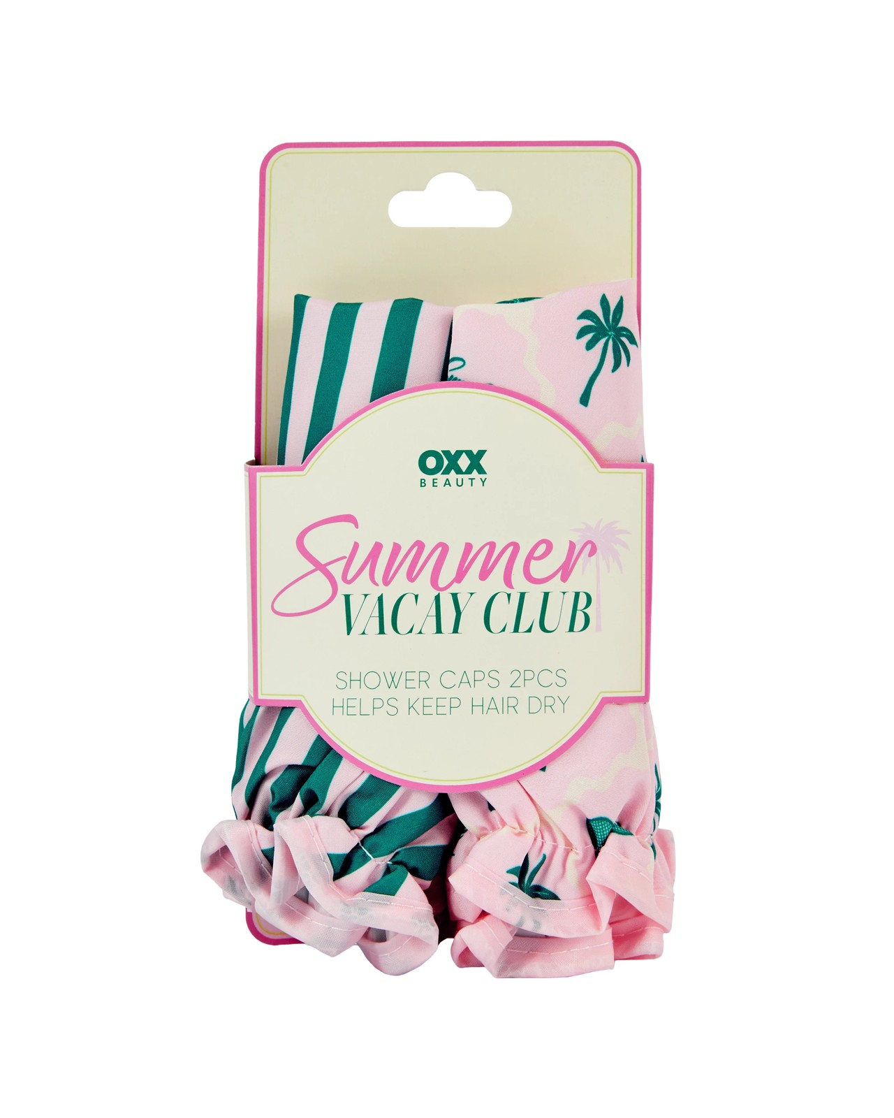 OXX Bodycare 2 Piece Summer Vacay Club Shower Caps 3 of 3