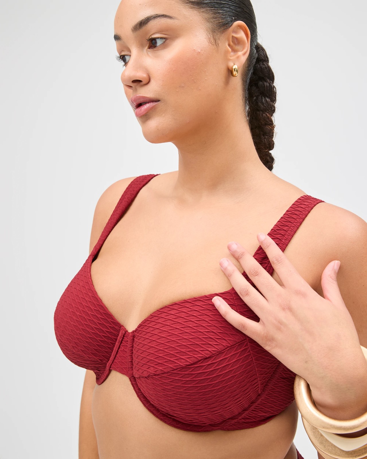 Shape Your Body Resort Balconette Jacquard Swim Bikini Top 5 of 6