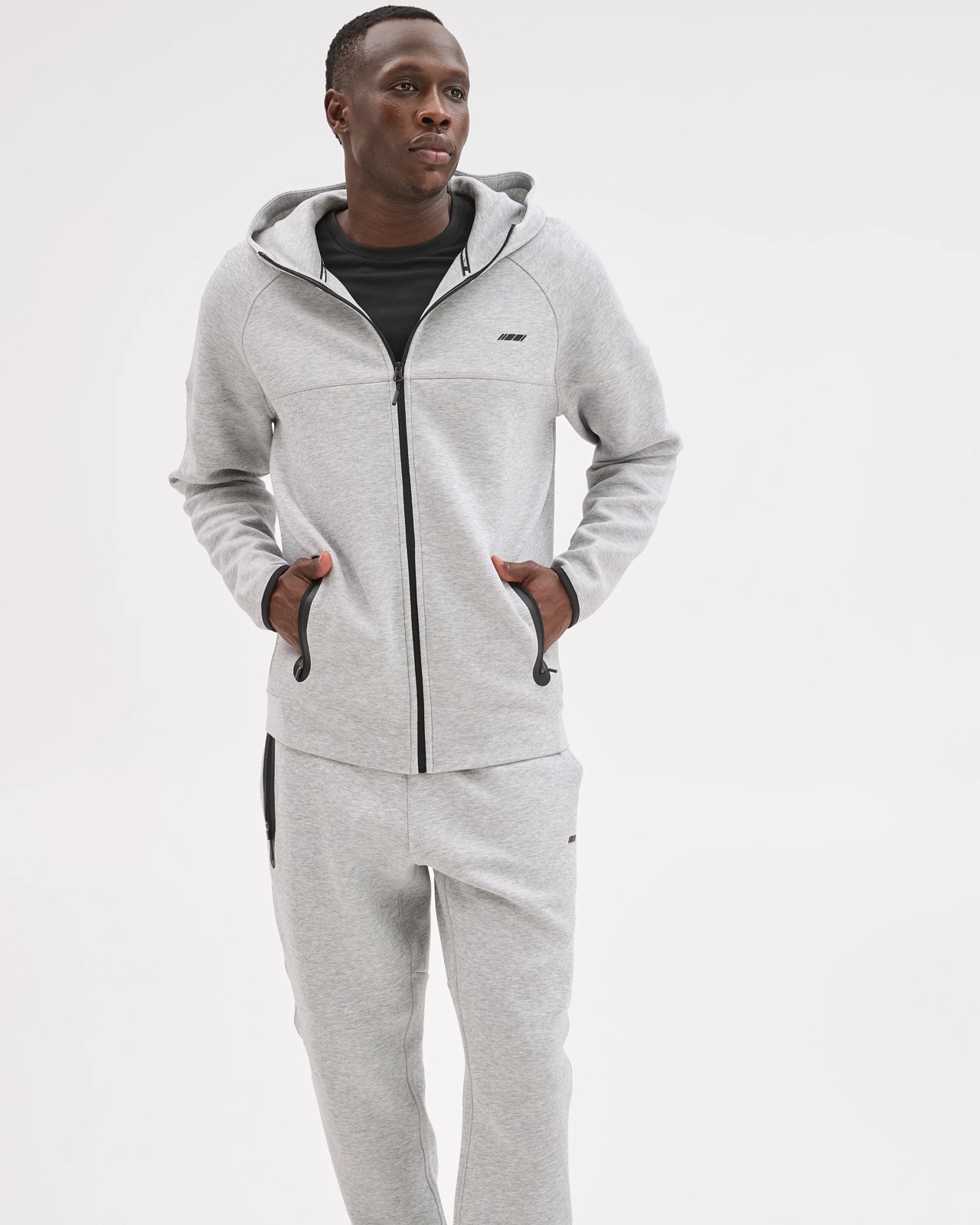 Active Australian Cotton Blend Tech Pullover Hoodie - Grey Marle 4 of 5