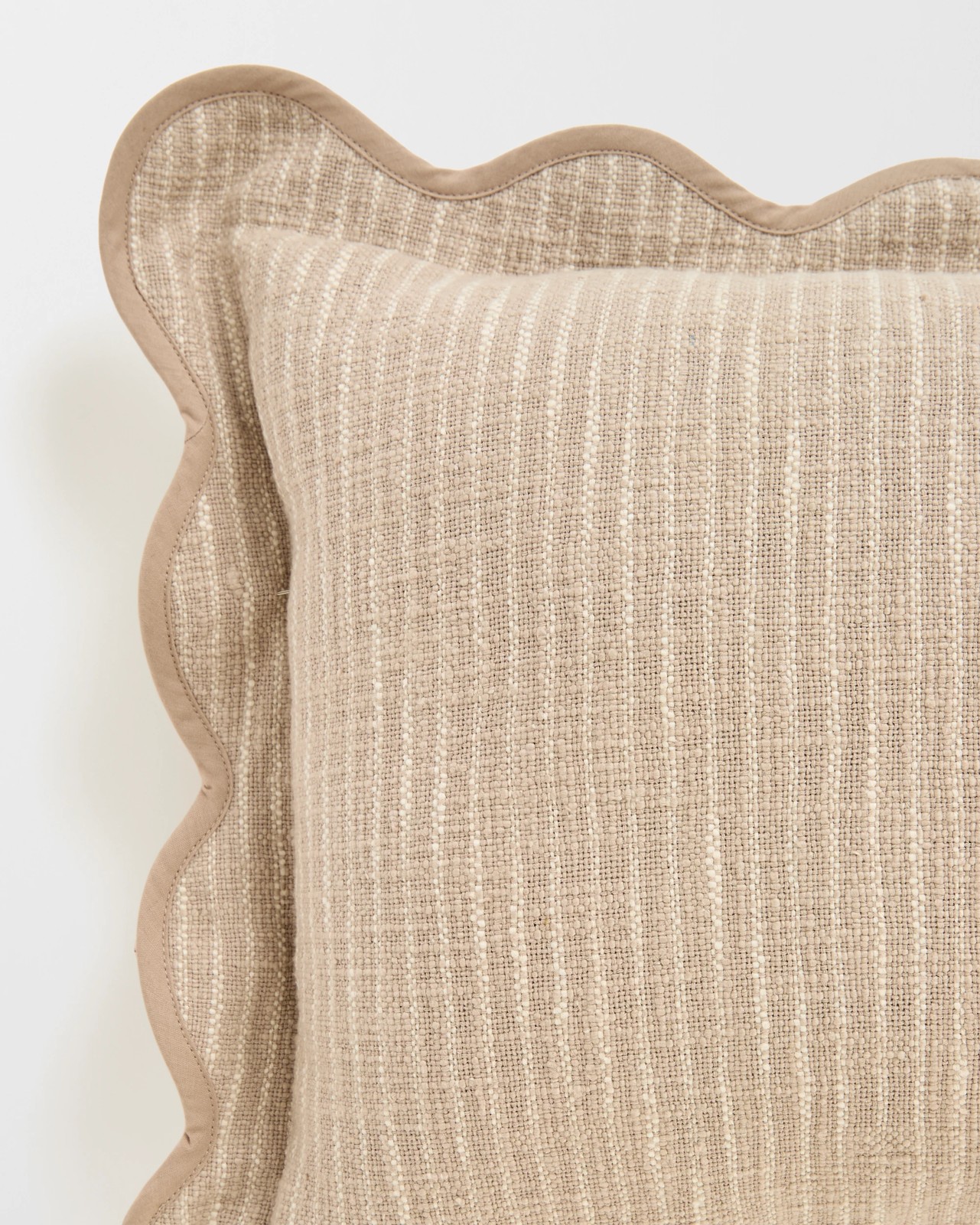 Aria Stripe Breakfast Cushion - Taupe 2 of 2