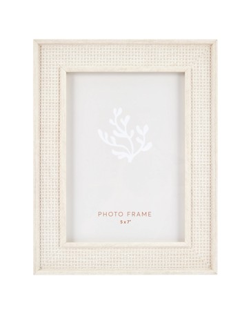 Anko Weave Frame 7in. x 5in.- White