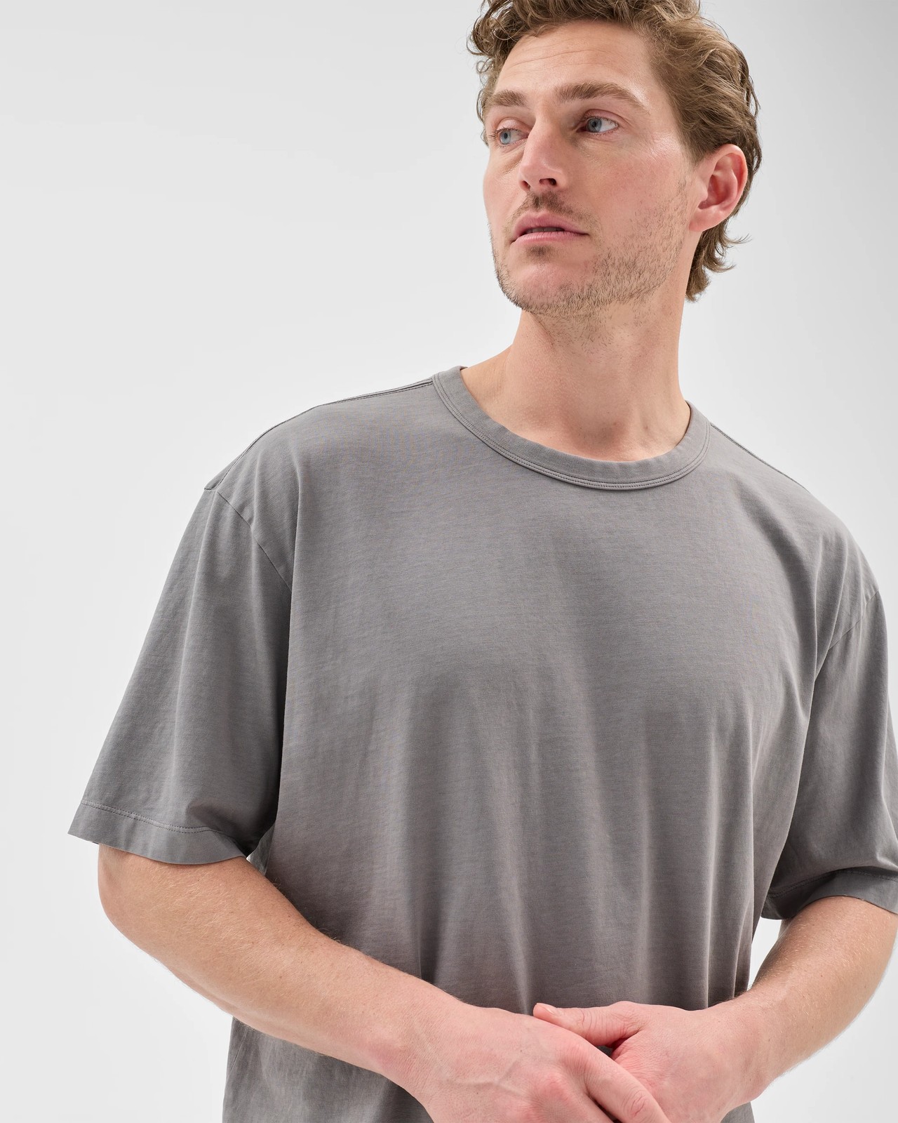 Australian Cotton T-Shirt  - Grey 4 of 5