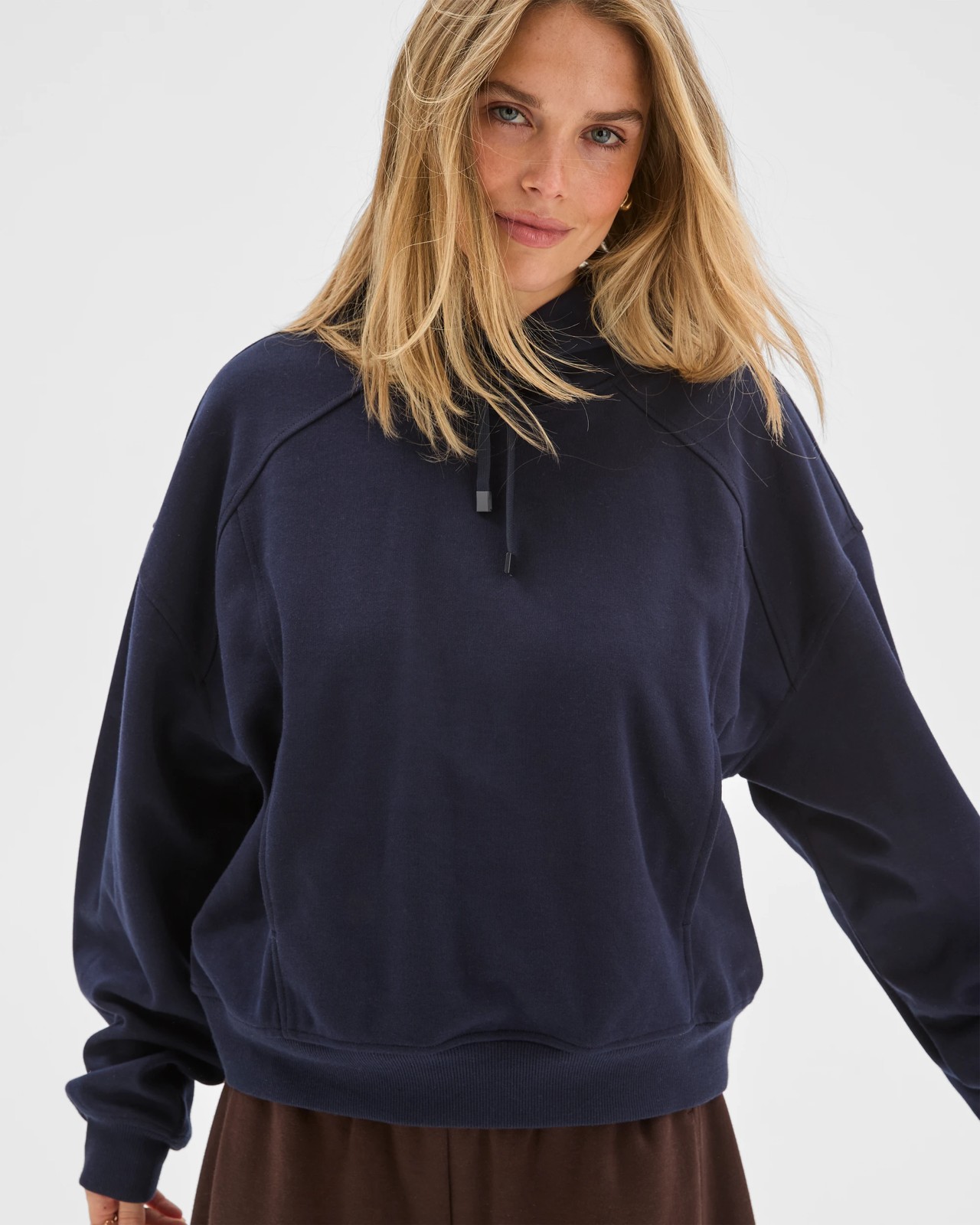 Lily Loves Panelled Hoodie - Deep Navy 5 of 5