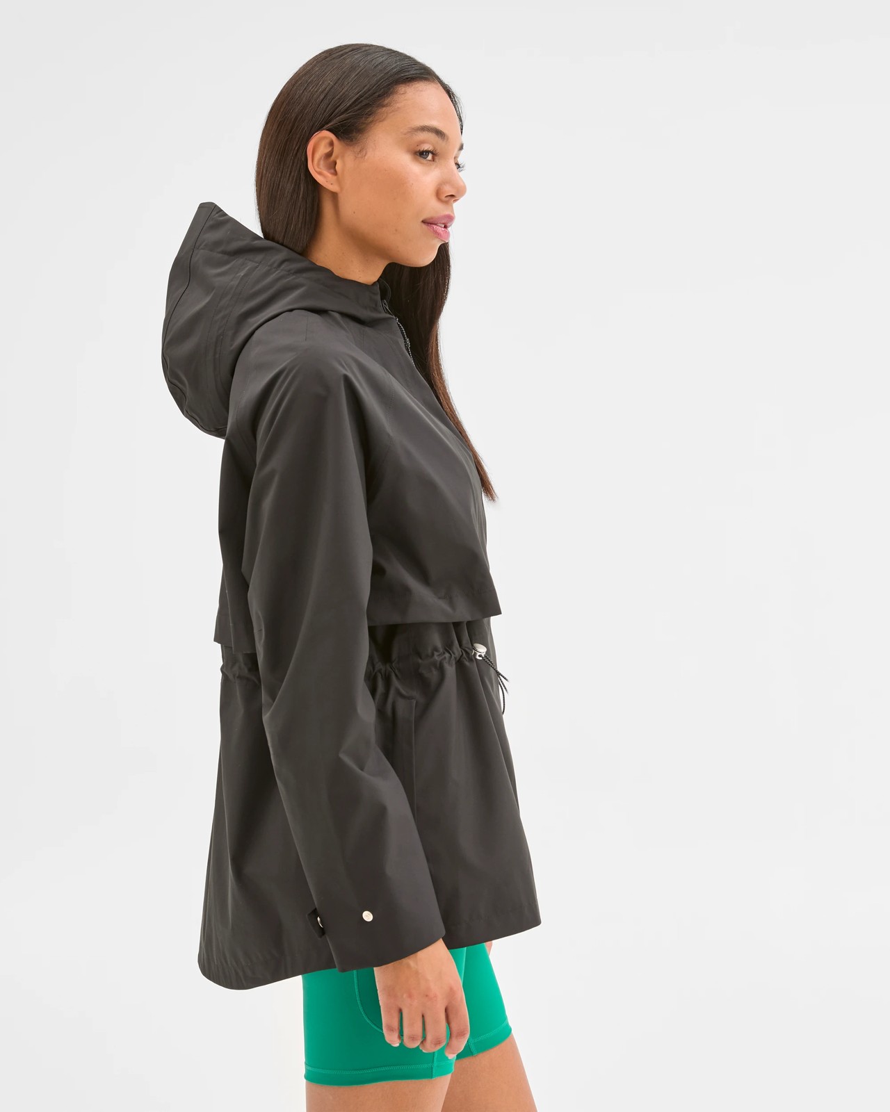 Waterproof Longline Jacket - Black 6 of 6