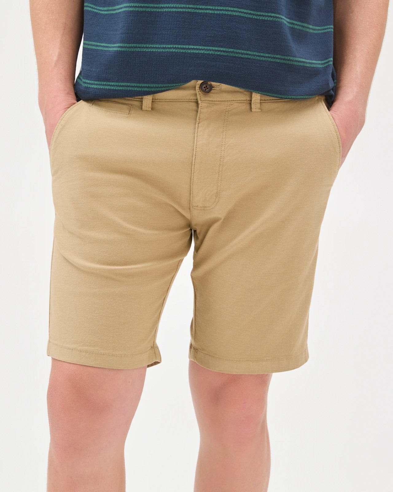 Australian Cotton Slim Chino Shorts - Elmwood 6 of 6