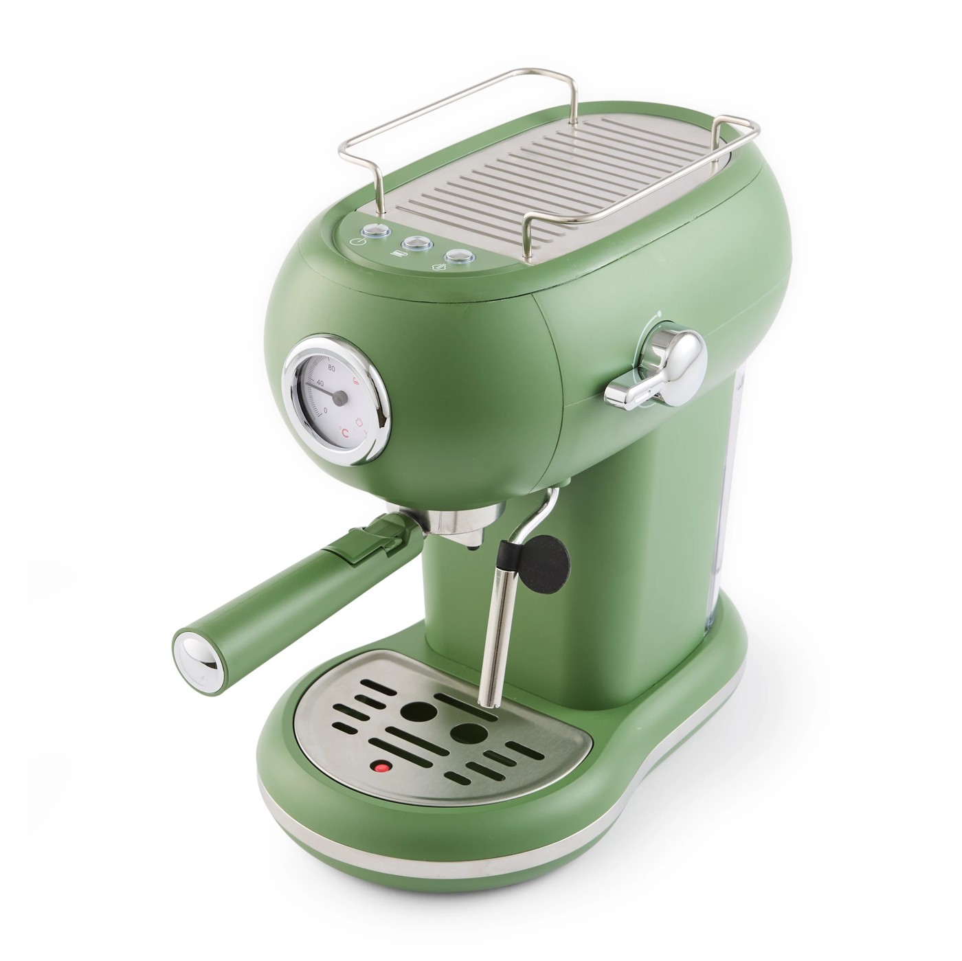 Anko Retro Espresso Coffee Machine - Green 3 of 6