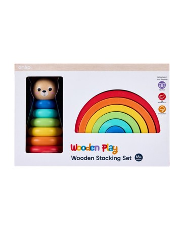 Anko Wooden Play Stacking Set