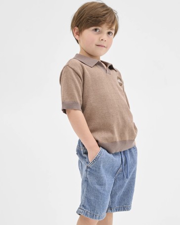 Australian Cotton Short Sleeve Knit Polo Top