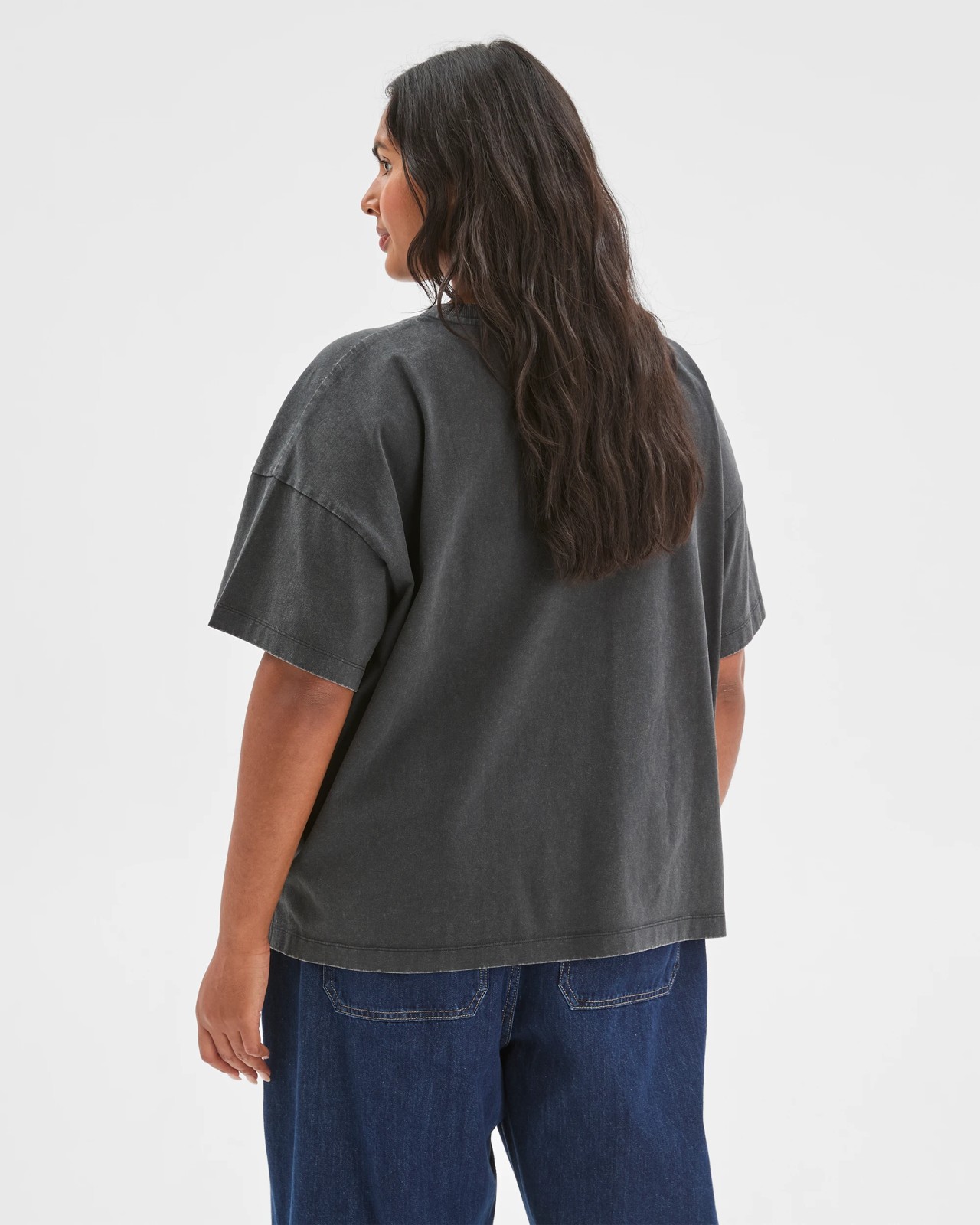 Plus Size Australian Cotton Graphic Split Hem T-Shirt 5 of 5