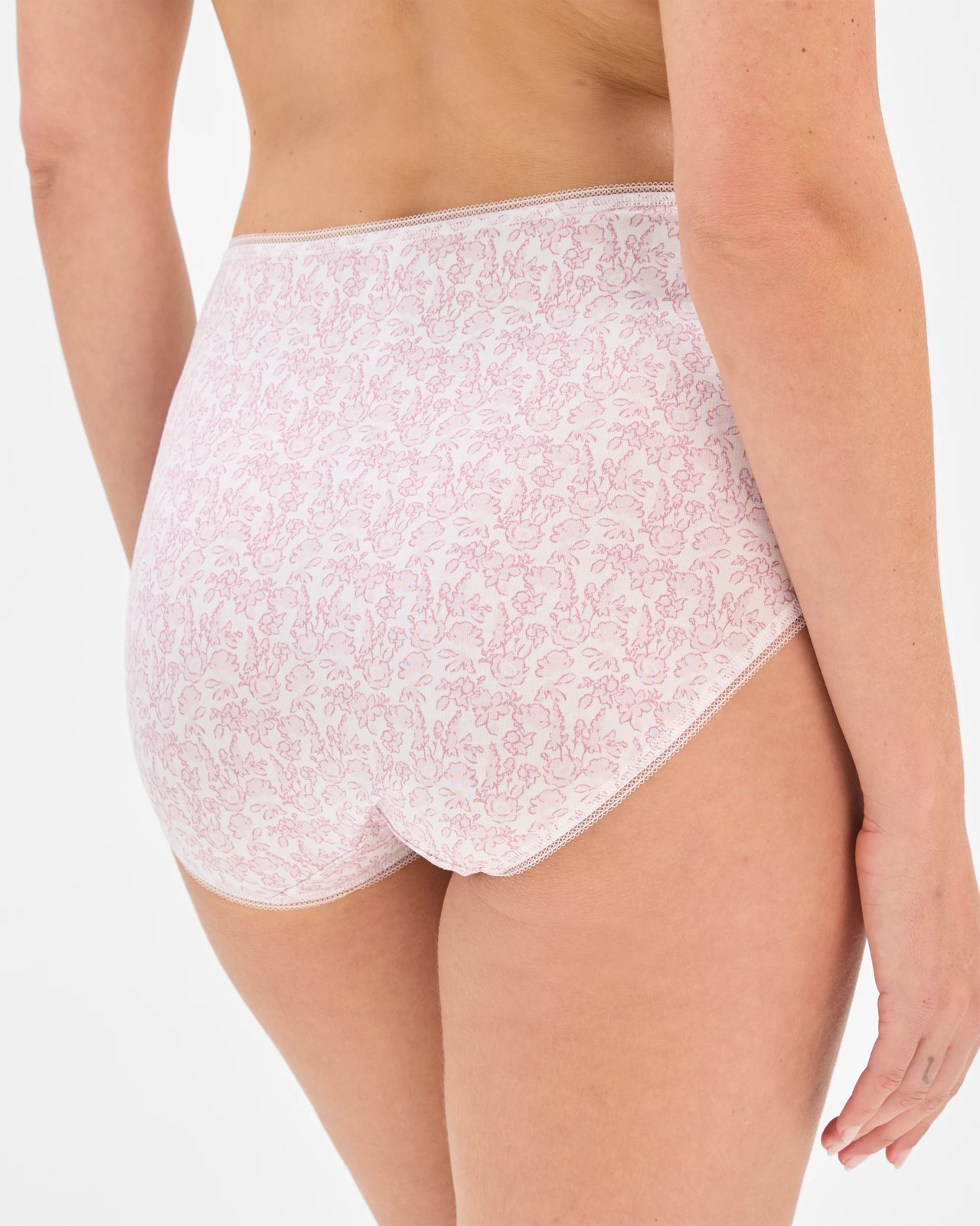 Australian Cotton 5 Pack Full Briefs - Silhouette Floral 4 of 5