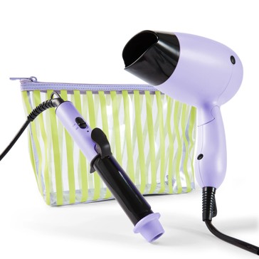 Mini Twin Hair Styler Pack, Purple - Anko