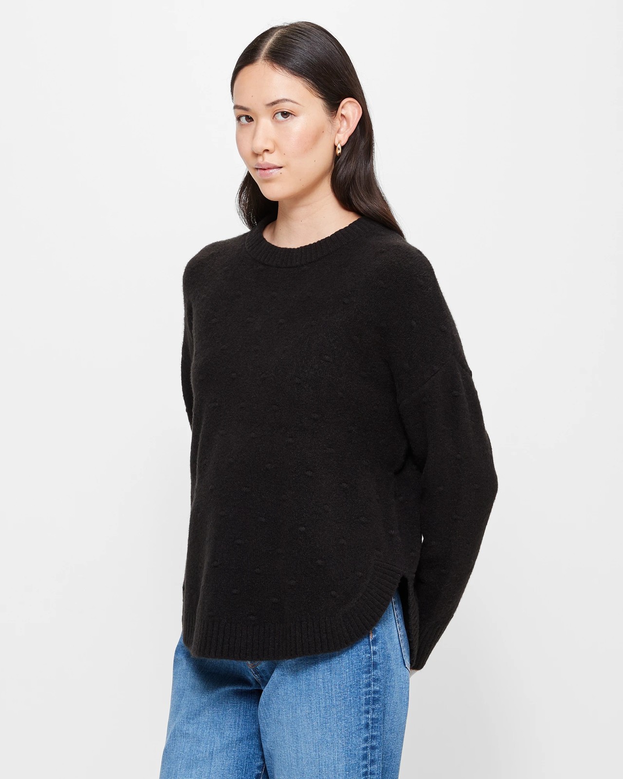 Super Soft Curved Hem Jumper | Target Australia