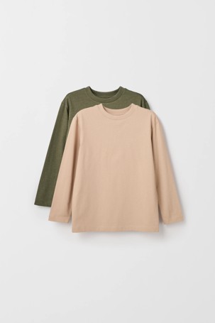 Australian Cotton 2 Pack Long Sleeve T-Shirt