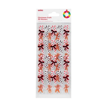 Christmas Craft 3D Stickers - Anko