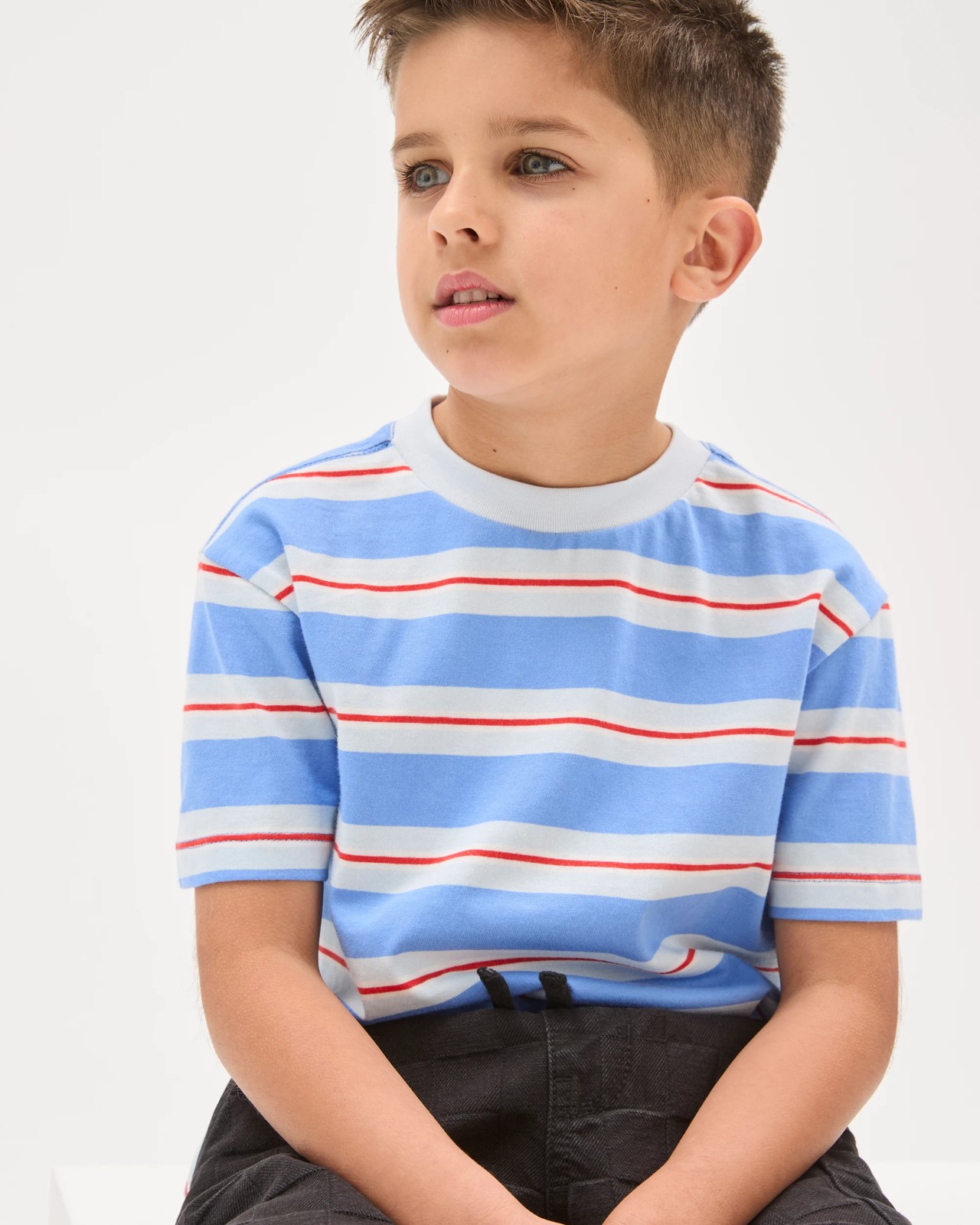 Australian Cotton Short Sleeve T-Shirt - Blue 3 of 6