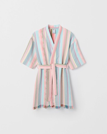 Aya Stripe Australian Cotton Turkish Style Beach Robe