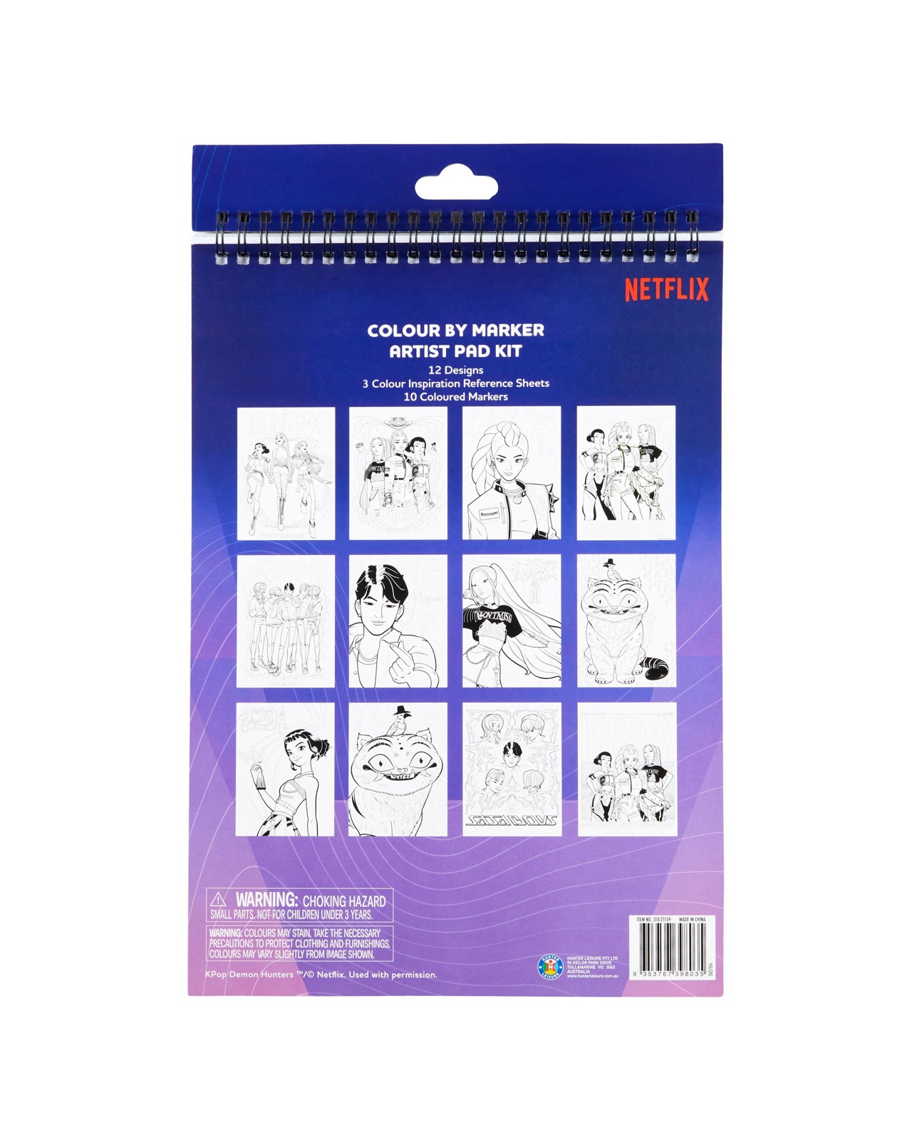 KPop Demon Hunters Colour by Marker Artist Pad Kit 6 of 6