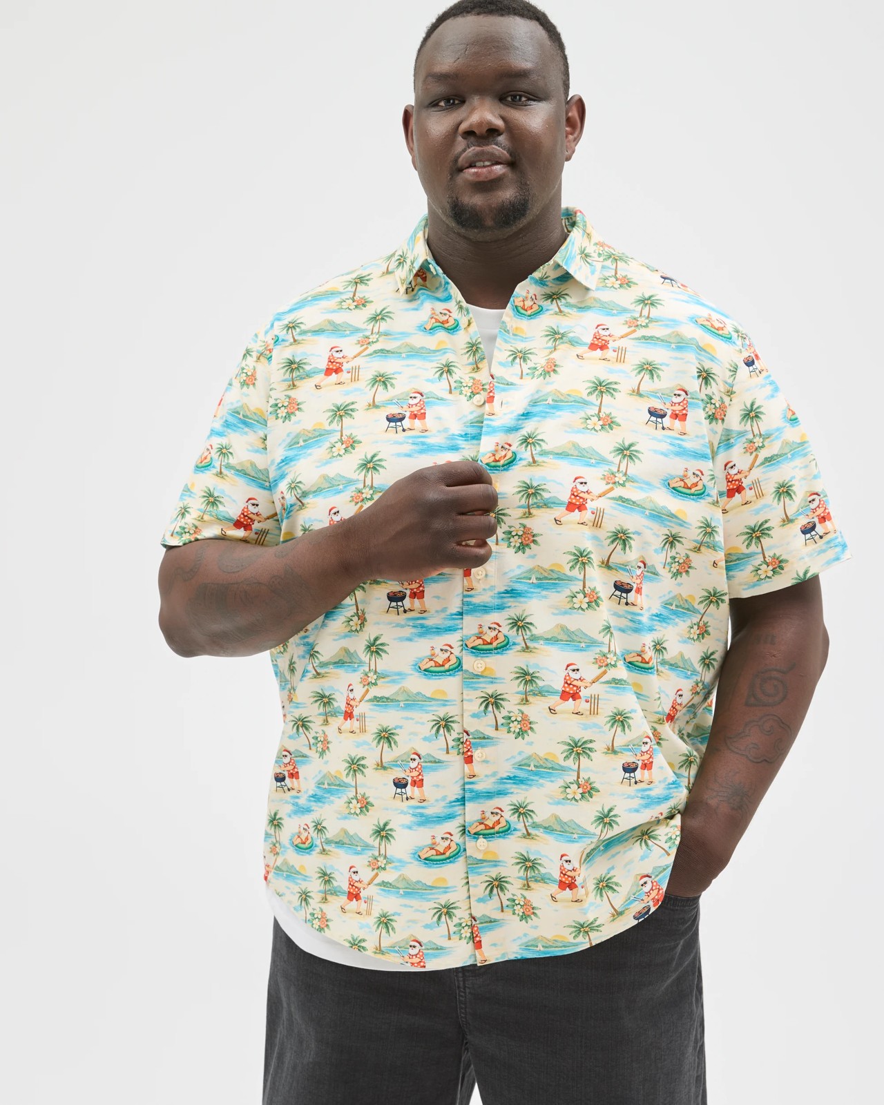 Plus Size Australian Cotton Blend Christmas Shirt 5 of 6