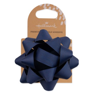 Hallmark Premium Self Adhesive Gift Bow - Navy Blue