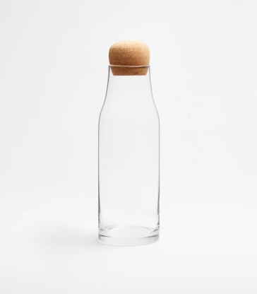 Glass Bottle with Cork Lid