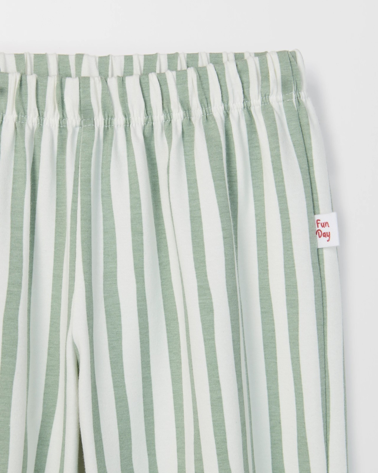 Baby Organic Cotton Jersey Balloon Pants - Stripe Della Robbia Blue 2 of 2