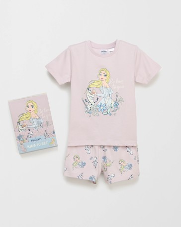 Disney Frozen Australian Cotton Younger Girls Pyjama Set Gift Pack