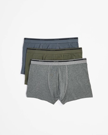 Australian Cotton Blend 3 Pack Hipster Trunks - Maxx