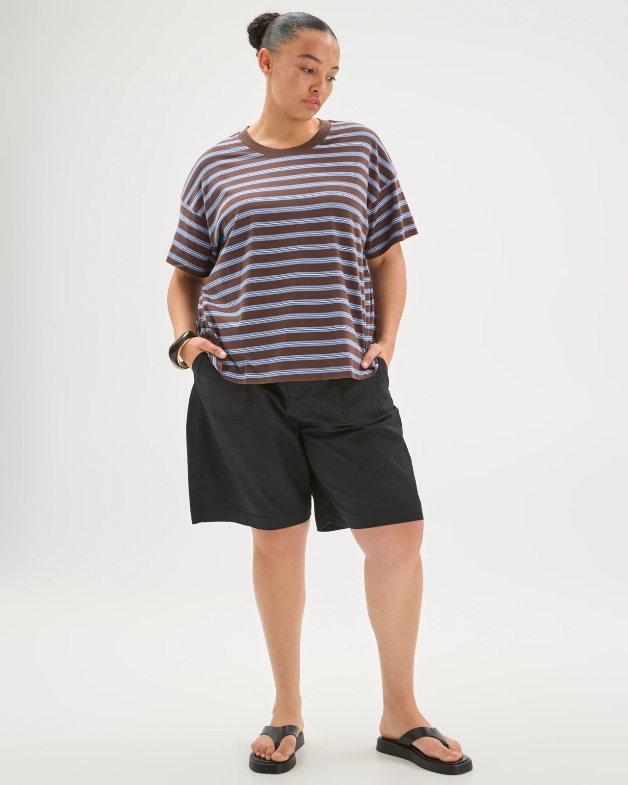 Plus Size Australian Cotton Split Hem T-Shirt 3 of 5