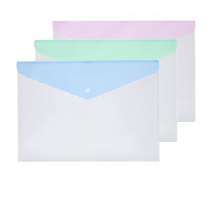 Button Document Wallet, 3 Pack - Anko thumbnail 2