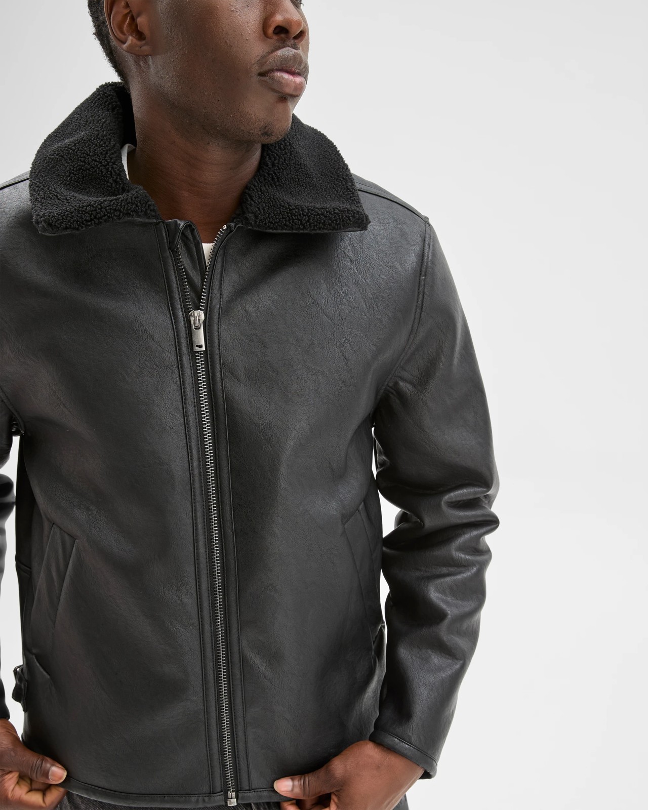 Commons Shirling Vegan Leather Flight Jacket 5 of 6