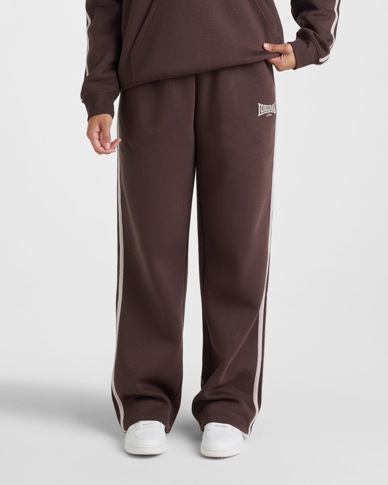 Lonsdale London Straight Leg Trackpants - Chocolate 5 of 5