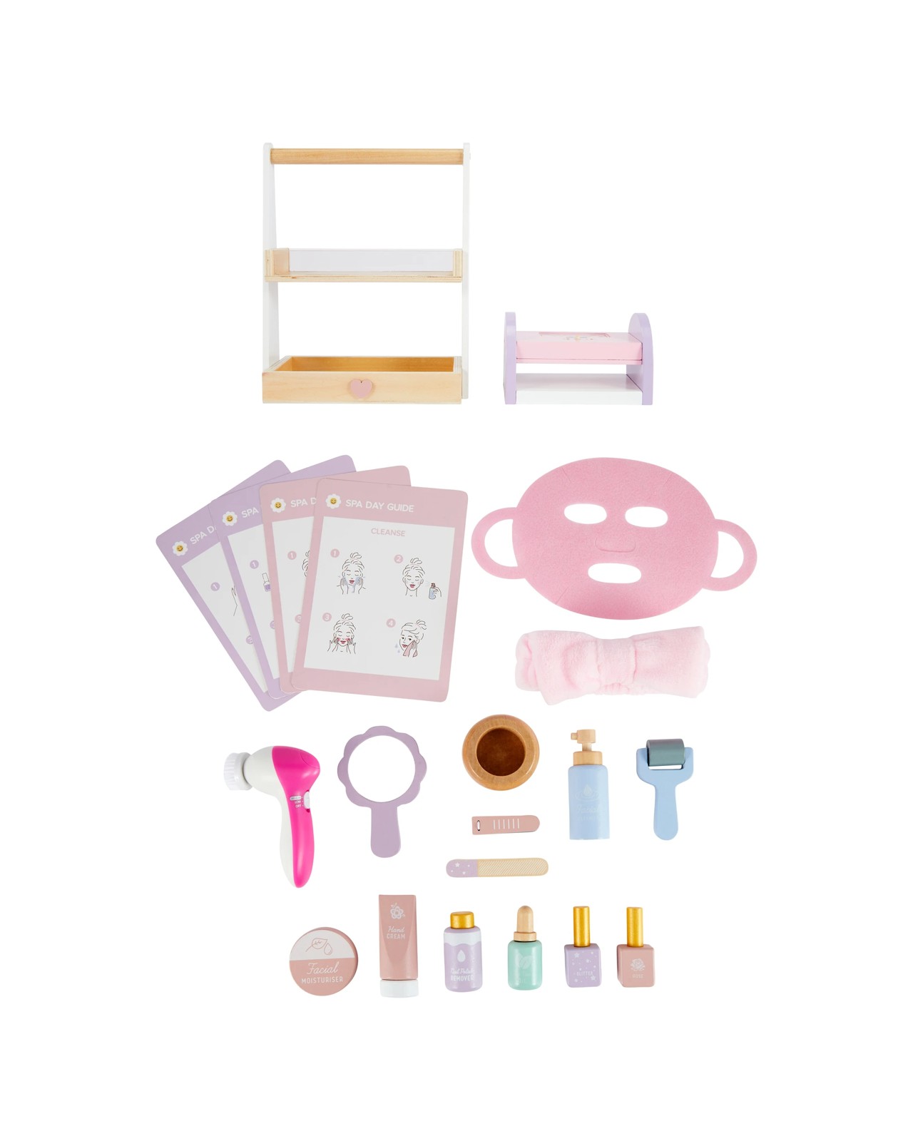 20 Piece Wooden Nail and Spa Set 4 of 5