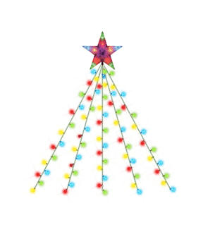 Mirabella Genio Wi-Fi 190 LED Coloured Easy Tree Lights with Star