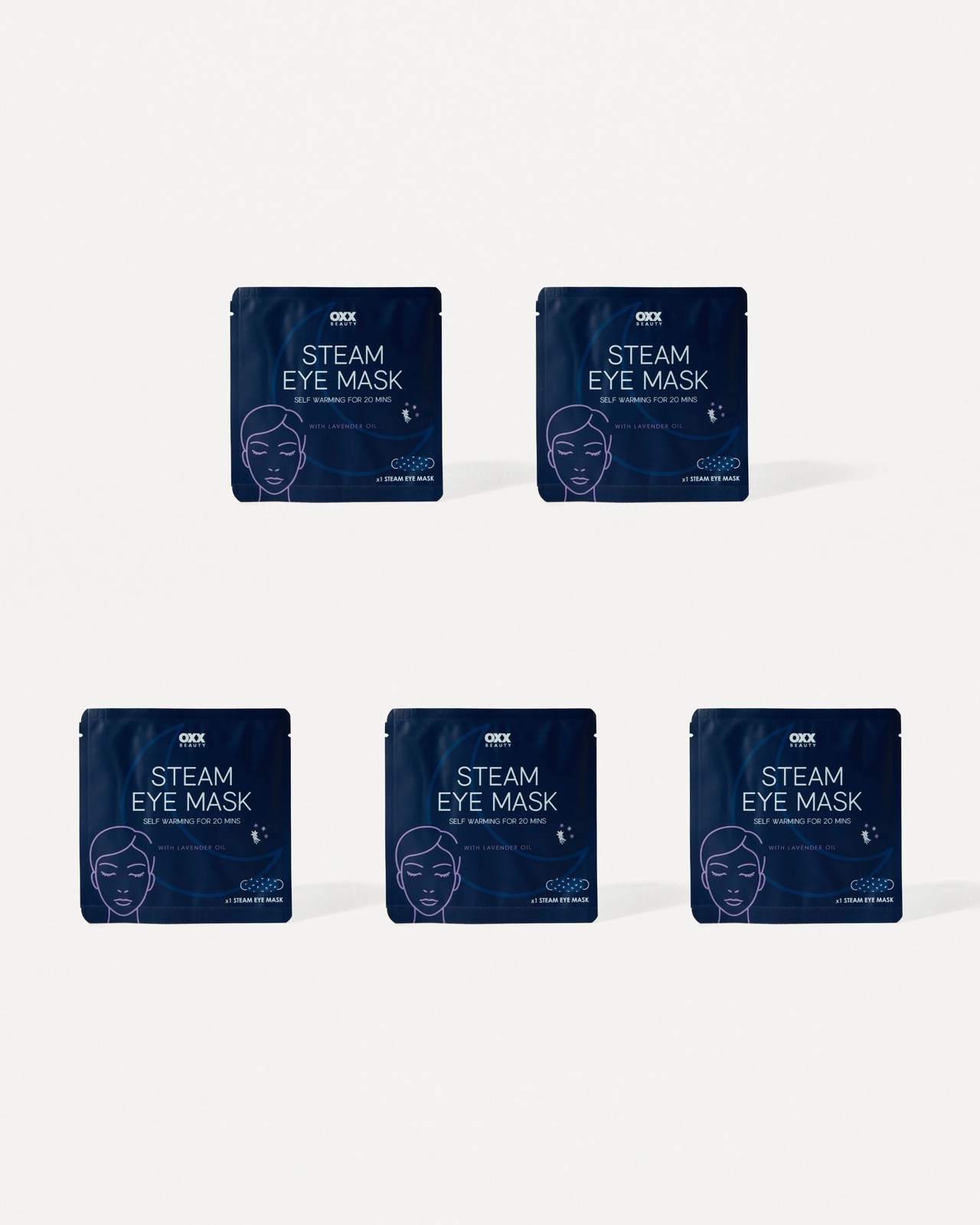 OXX Beauty 5 Piece Steam Eye Masks - Lavender Oil 2 of 3