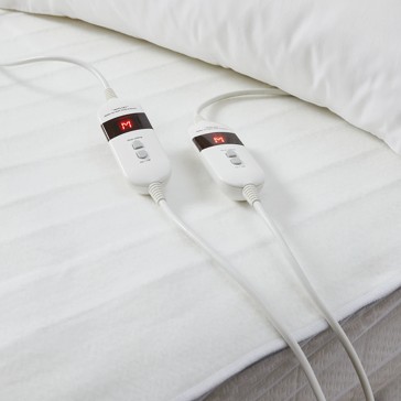 Fitted Electric Blanket, Queen Bed, White - Anko