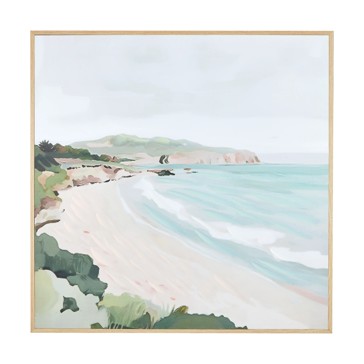 Calm Coastal Framed Canvas - Anko