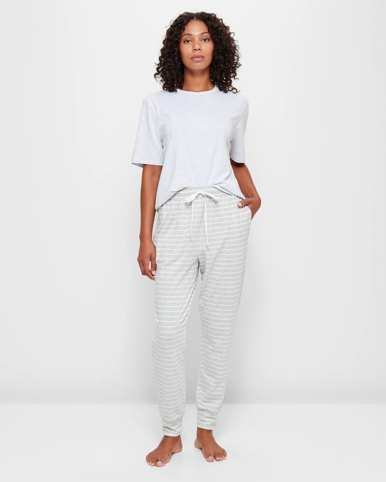 LABEL+thread Women's Cotton Waffle Jogger - Grey