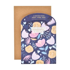 Hallmark Birthday Card - Wonderful Floral