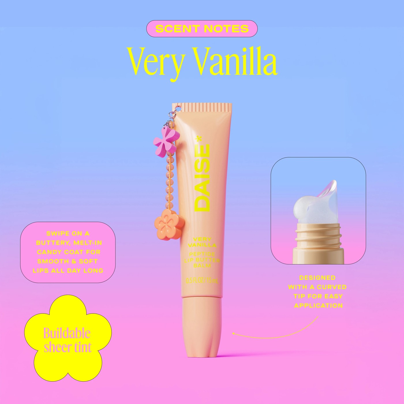 DAISE Peptide Lip Butter Balm 15ml - Very Vanilla 5 of 5