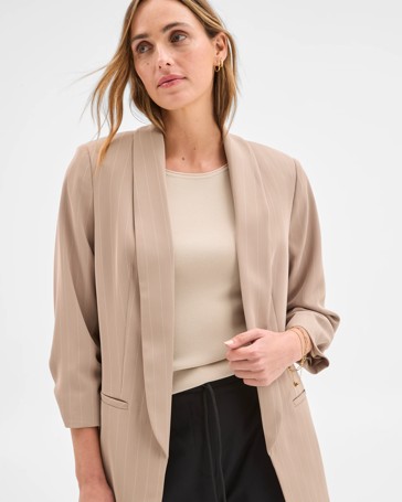 Preview Ruched Sleeve Blazer