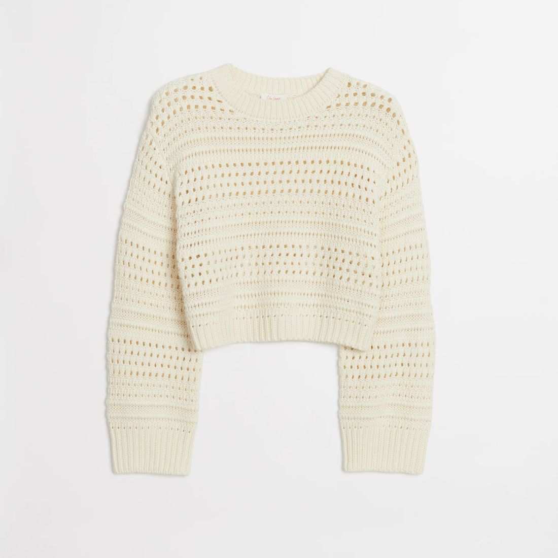 Crochet Crop Jumper Lily Loves Cream Target Australia