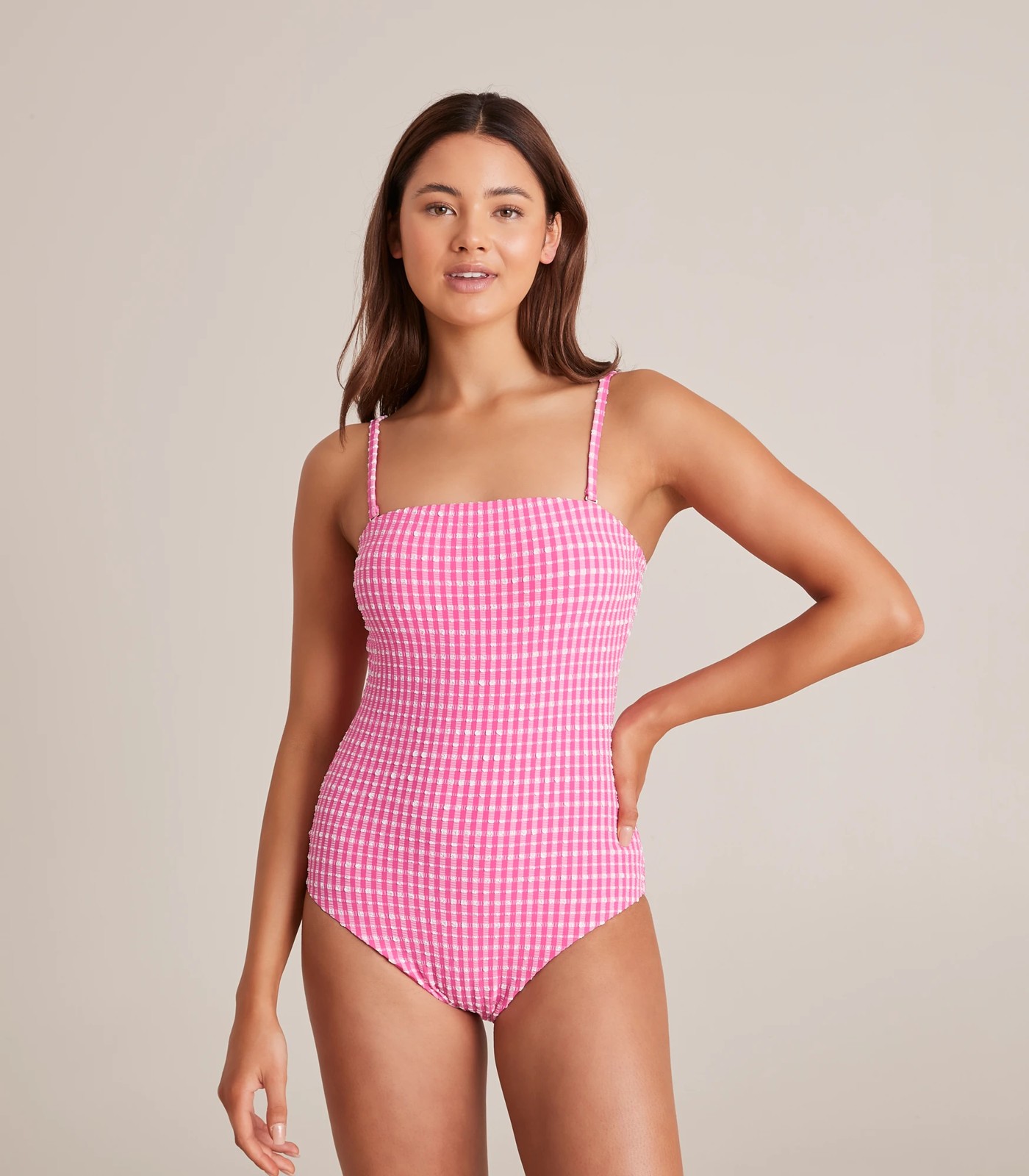 Lily Loves Gingham Strapless One Piece Swim Bathers Target Australia