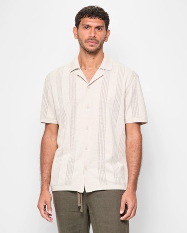 Australian Cotton Knit Textured Shirt