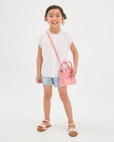 Cotton Sleeveless Woven Broderie Shirt