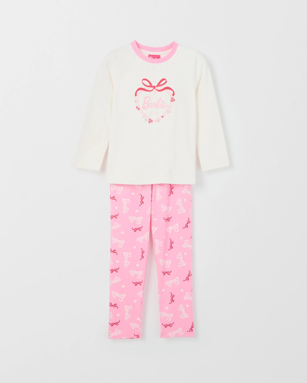 Barbie Australian Cotton 2 Pack Younger Girls Pyjama Set 2 of 5