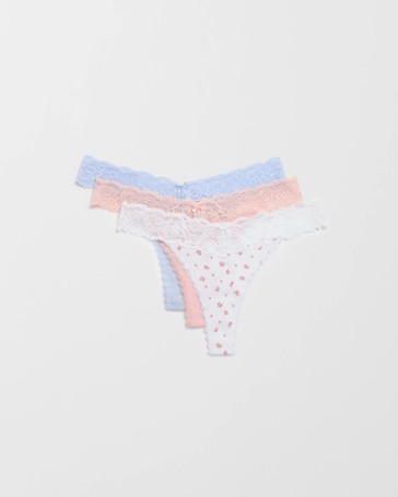 Australian Cotton Blend 3 Pack G-String Briefs