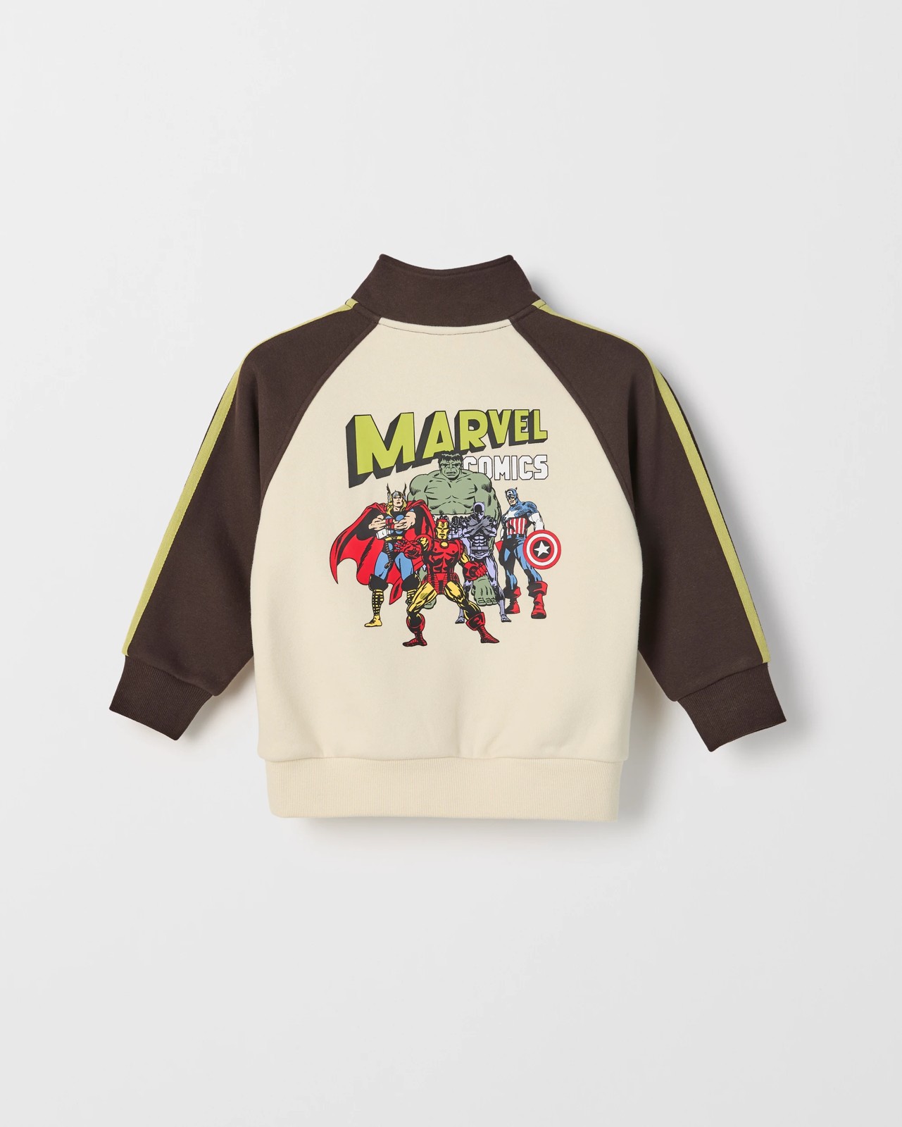 Marvel Australian Cotton Blend 1/4 Zip Raglan Sleeve Sports Jumper 3 of 3