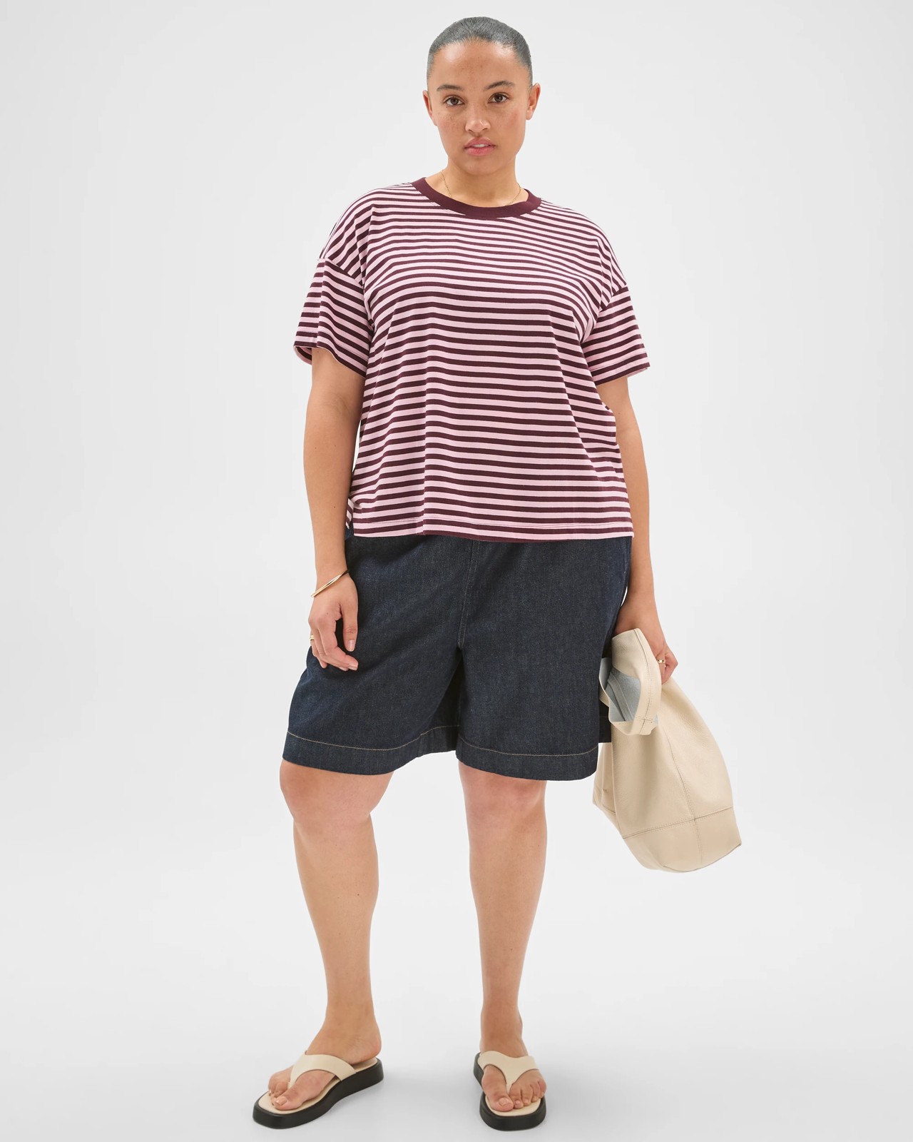 Plus Size Australian Cotton Short Sleeve Boxy Fit T-Shirt 3 of 6